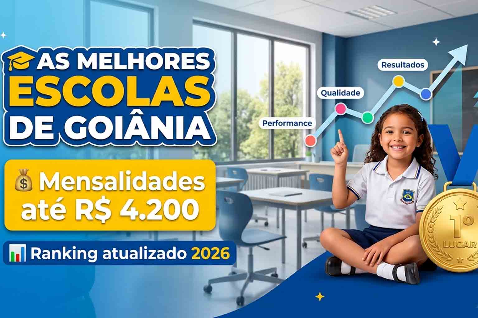 Melhores escolas de Goiânia em 2026: ranking completo com mensalidades, estrutura e diferenciais