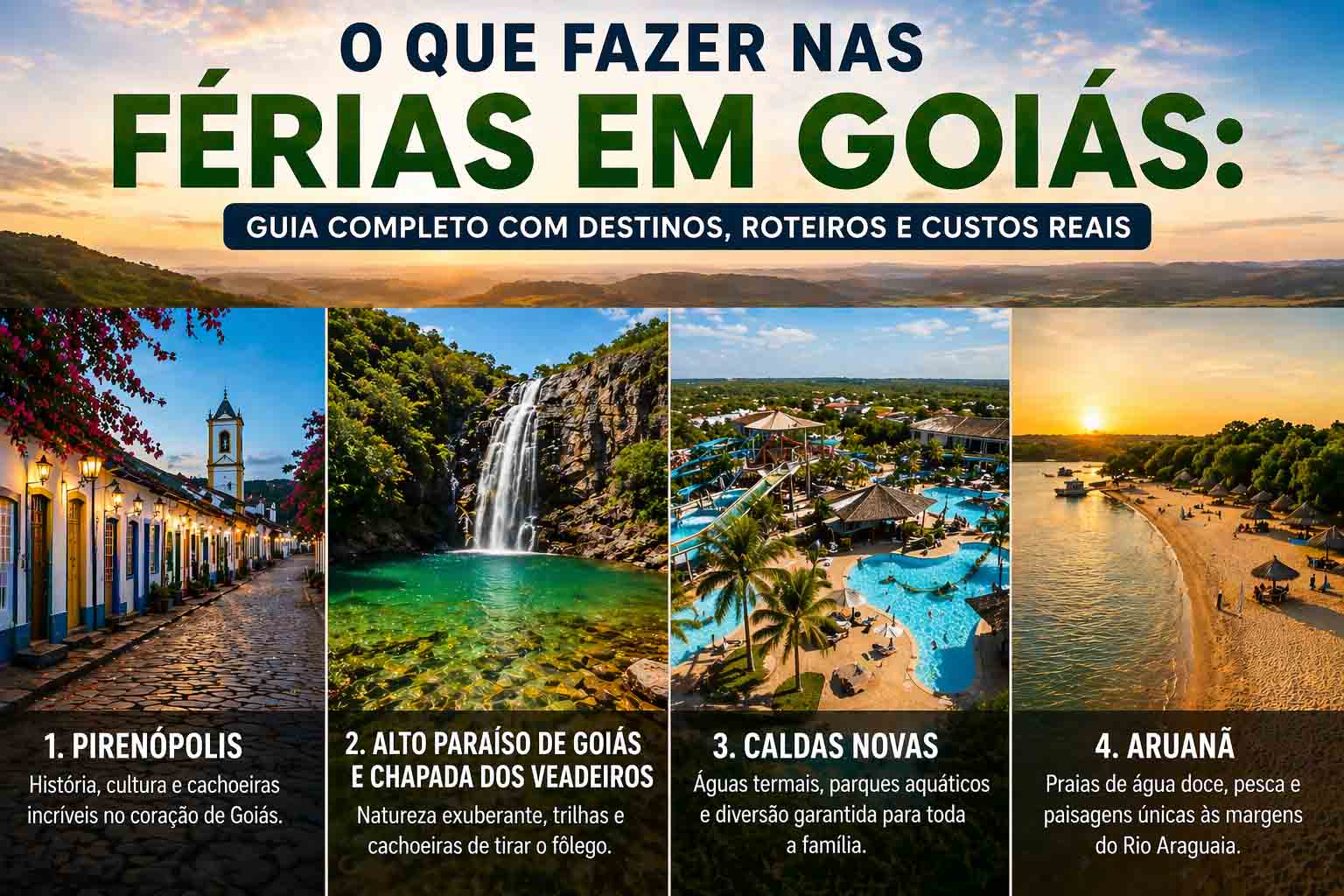 4 destinos em Goiás que valem cada real nas suas férias